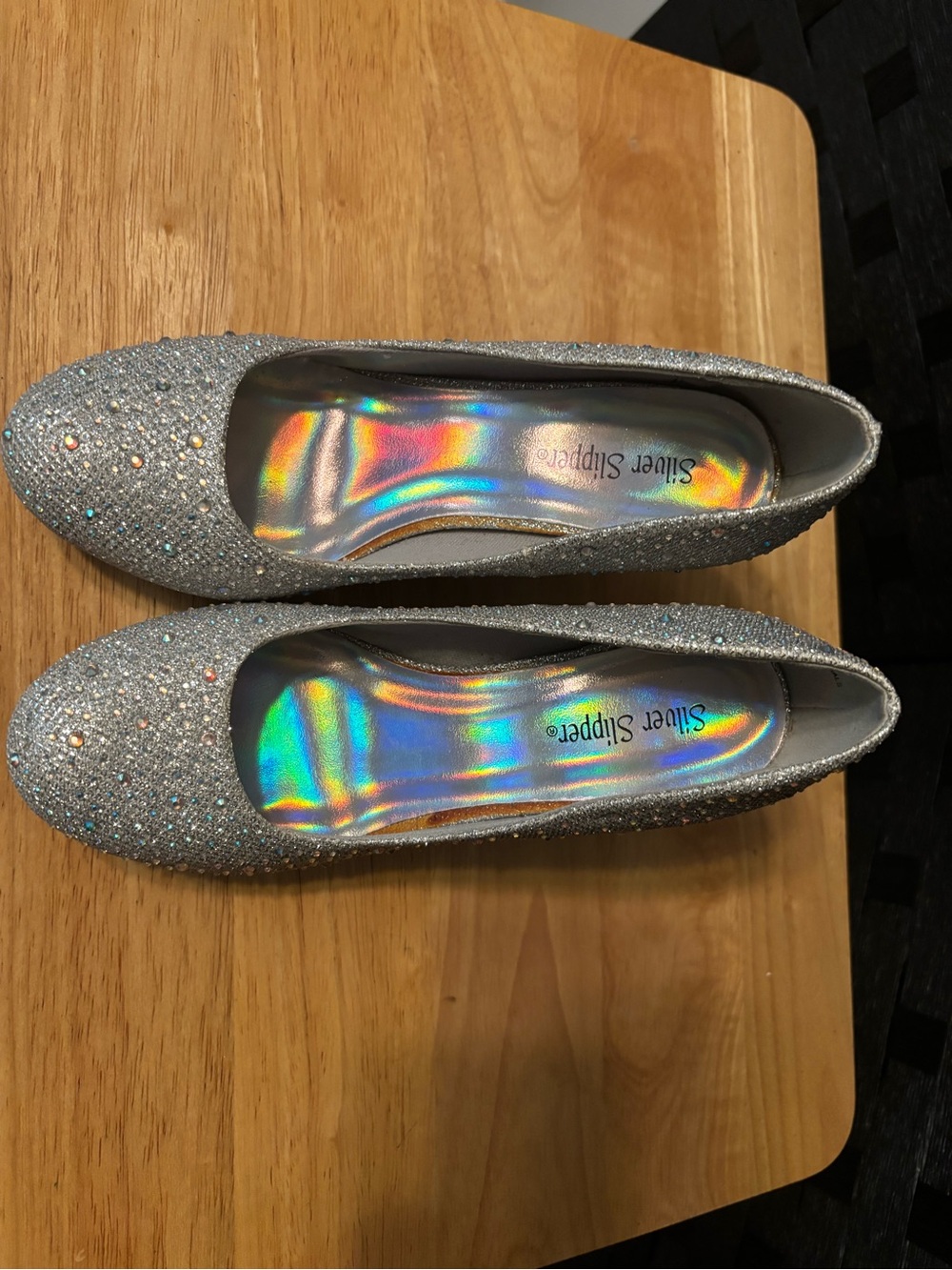 Silver Slipper Sparkle Heels by Silver Slipper